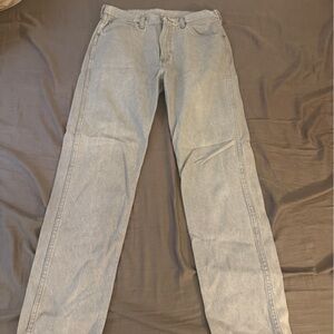 Wrangler Men's Light Gray Straight Jeans